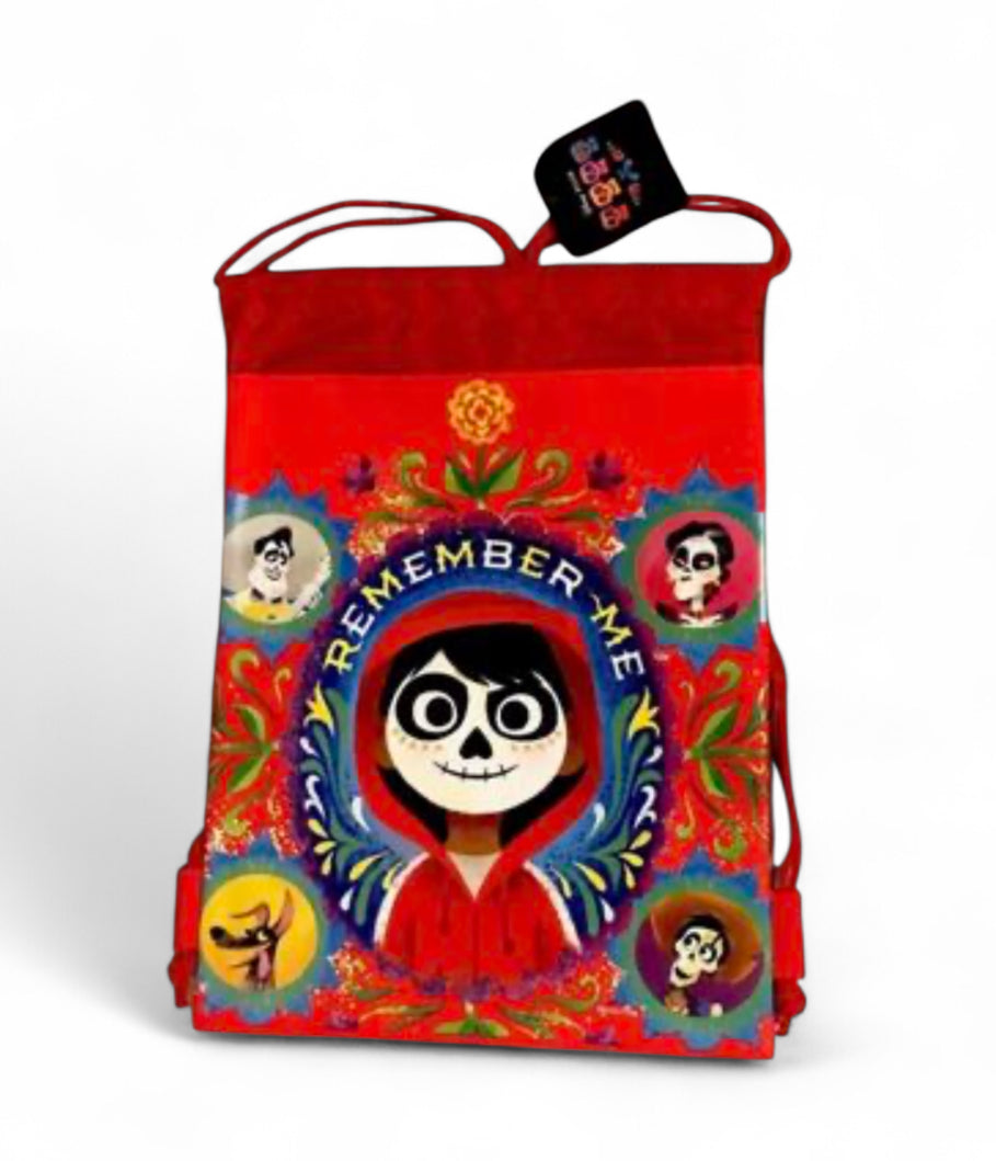 Disney Coco Miguel Drawstring Backpack Gym Tote Bag