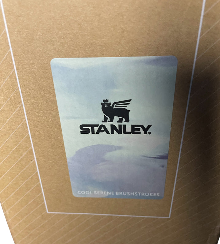 Stanley 40 oz The Flowstate Quencher Tumbler in the watercolor dusk colorway.