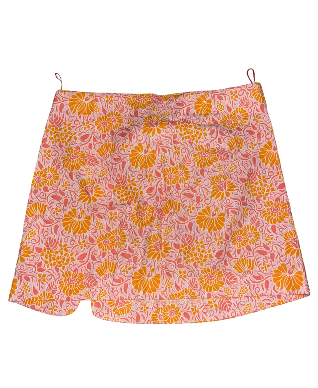 Zara linen blend floral mini skirt (Small)
