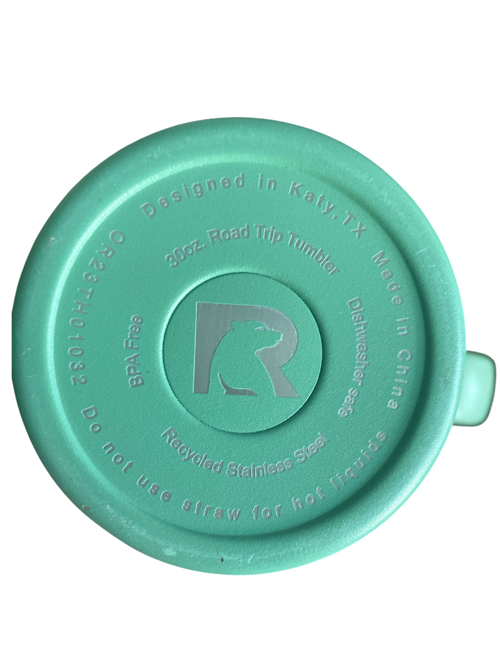 RTIC Road Trip tumbler in a light green color