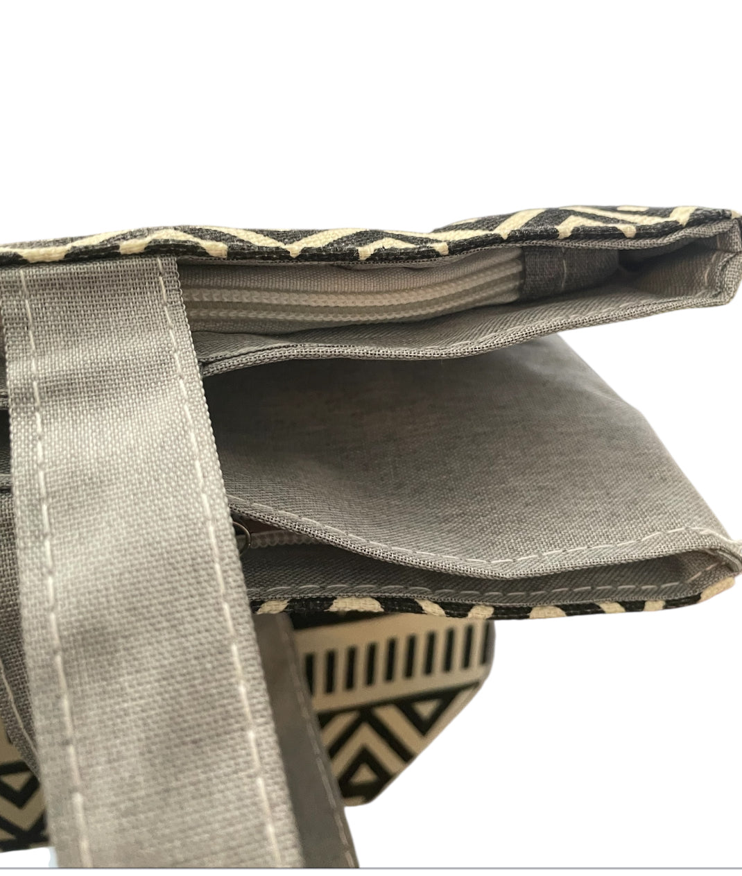 Aztec Print Canvas Tote Bag