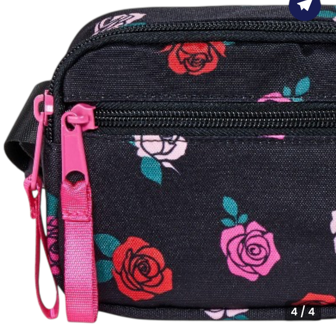 Cat & Jack Rose Print Crossbody Bag