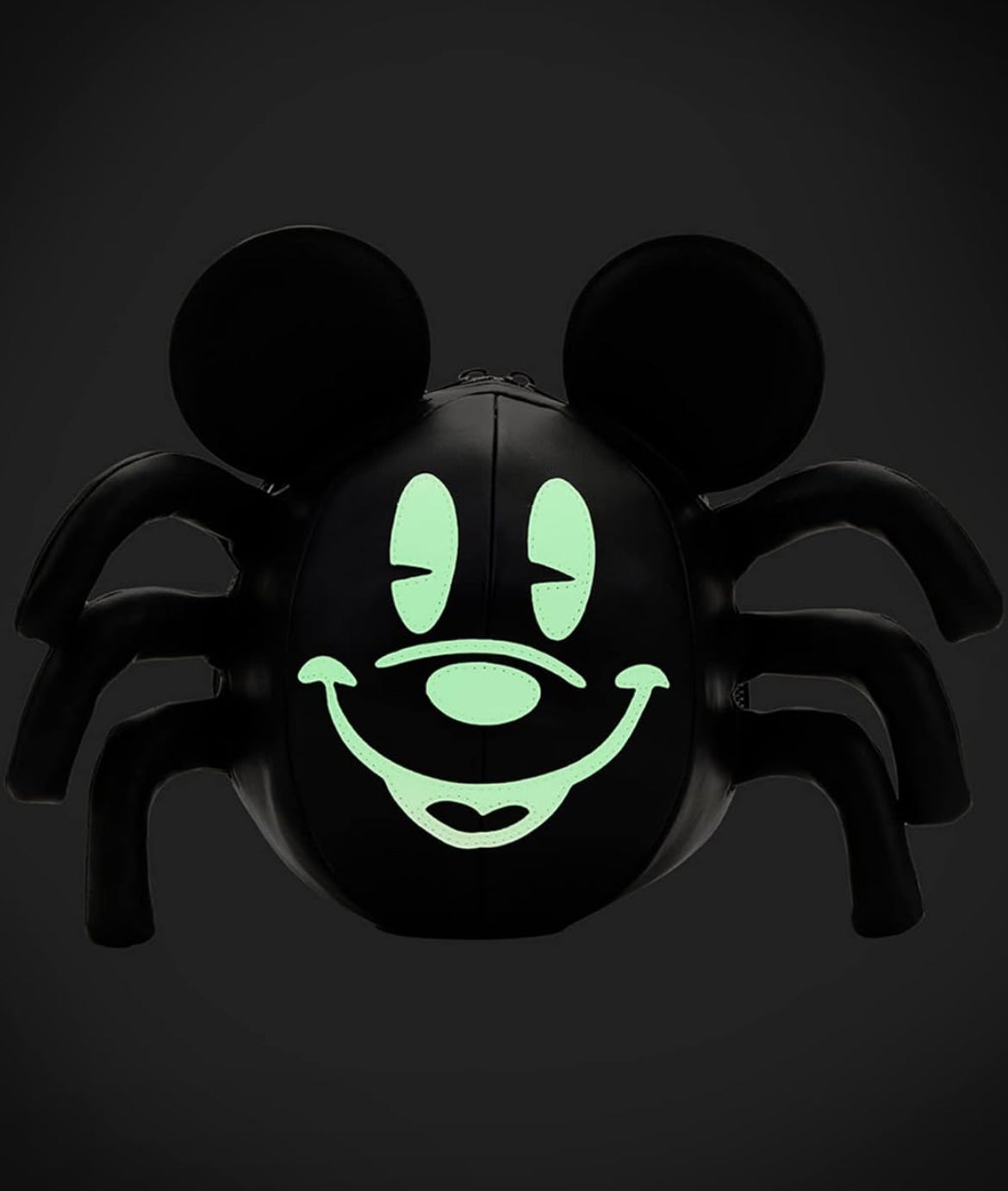 Loungefly Shoppe X Disney Mickey Glow Spider Crossbody Bag