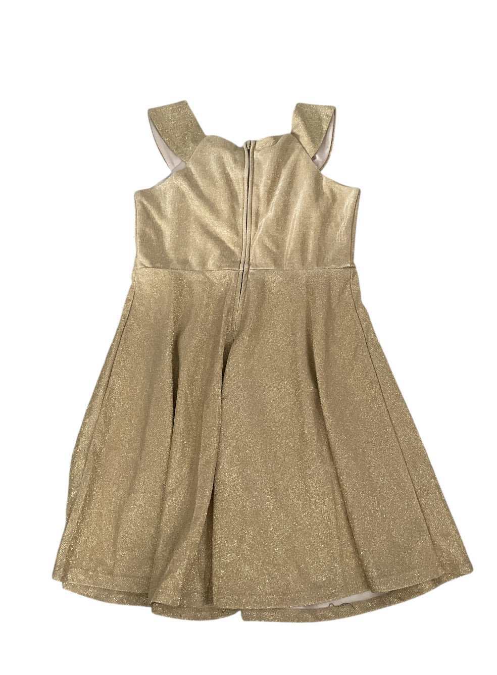 Zunie Gold Sparkle and Black Velvet Bow