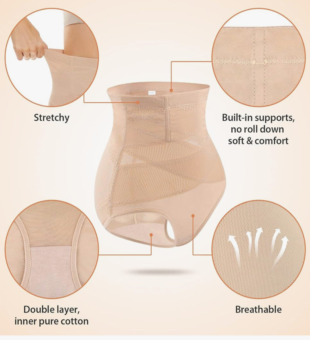 Body Shaper for Women,High Waisted Tummy Firm Control Slimming Waist Panties (Large)