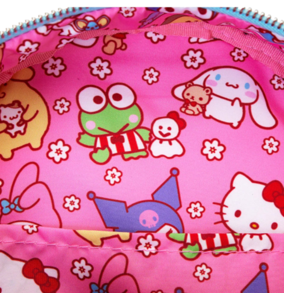 Loungefly Sanrio Hello Kitty and Tiny Chum Bear Sherpa Mini Backpack