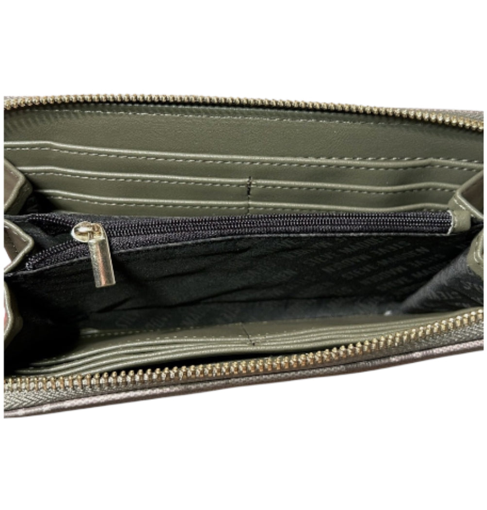 Steve Madden Monogram Gray Wallet