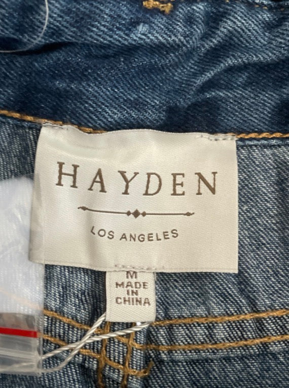 Hayden denim ruffled paperbag shorts (Medium)
