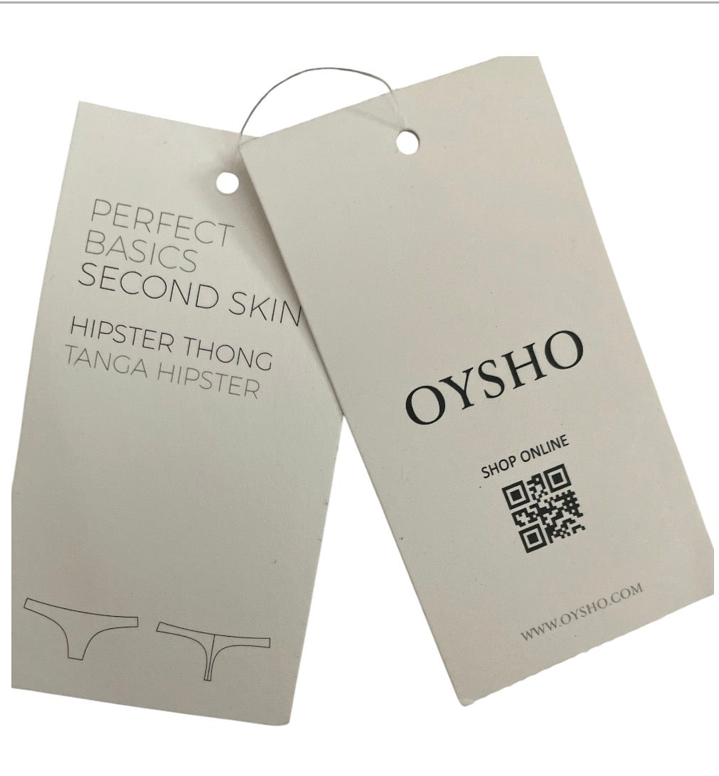 Oysho white seamless thong (Medium)
