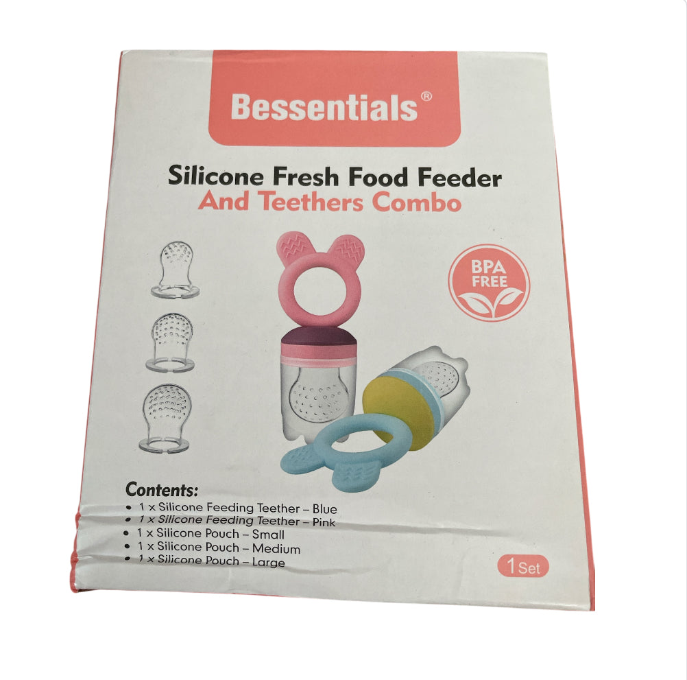 Bessentials Silicone Fresh Food Feeder and Teethers Combo