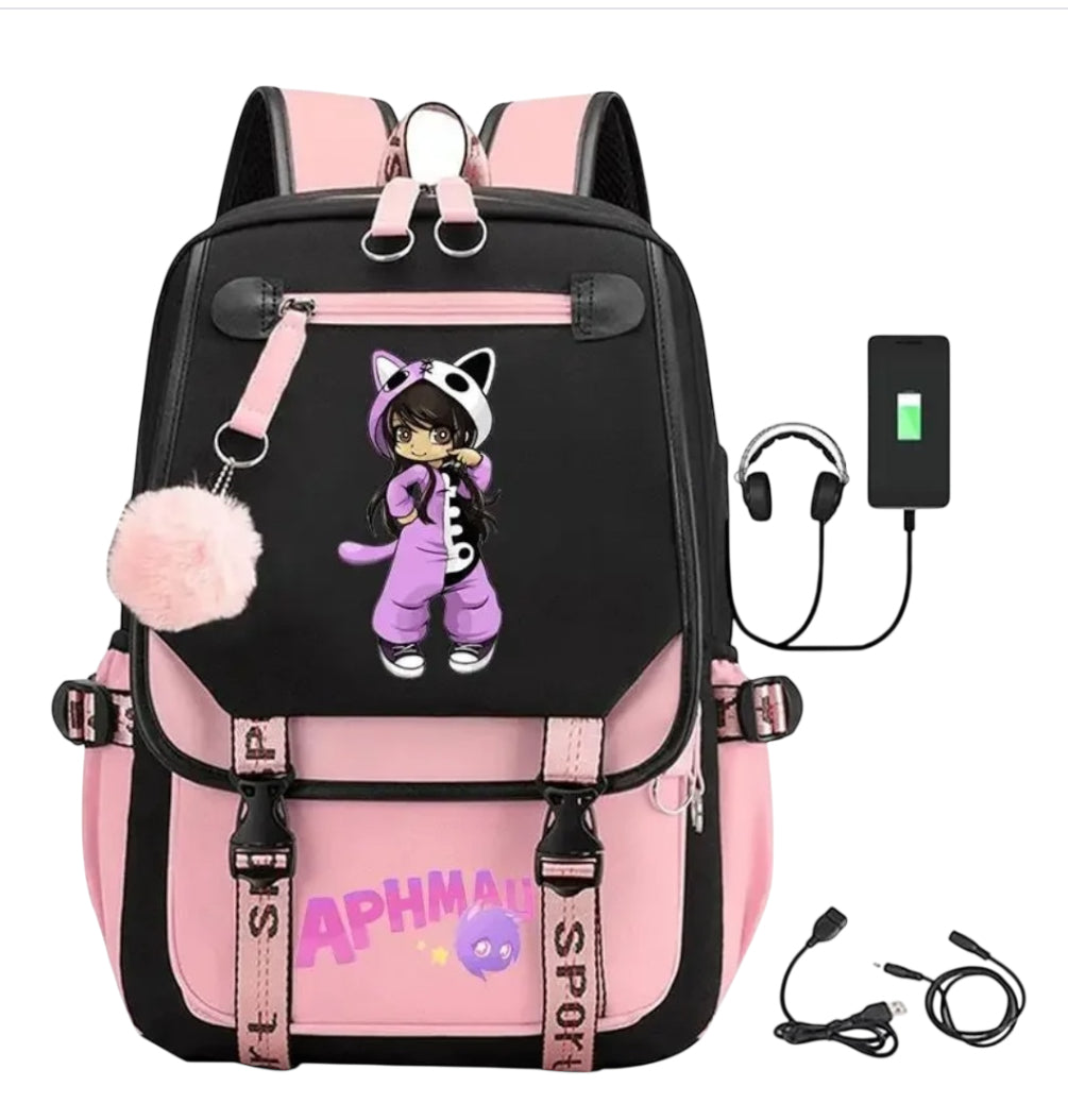 Aphmau Cartoon Print Backpack
