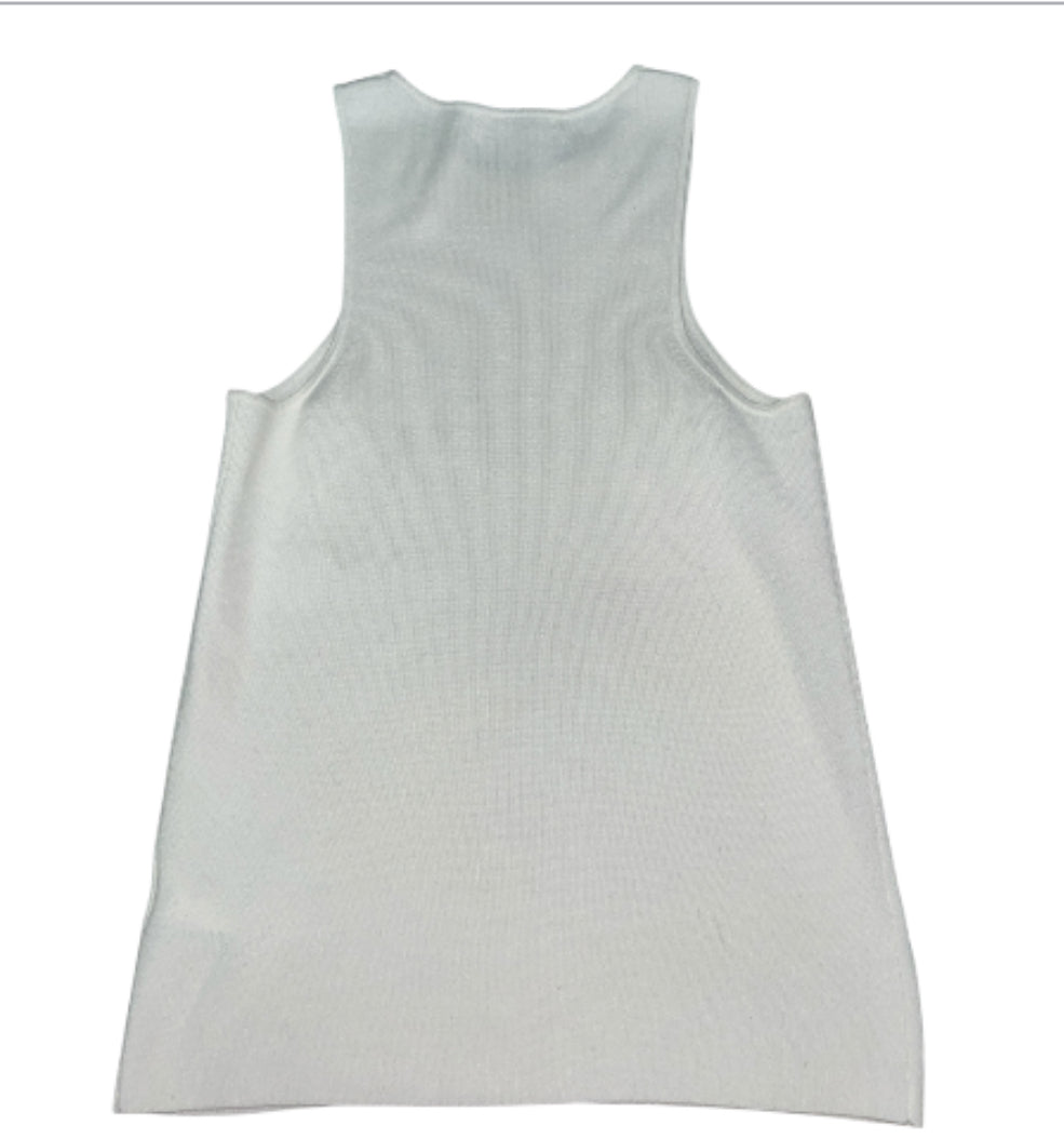 By Anthropology Lightly Ribbed Cream Sweater (X-Large)