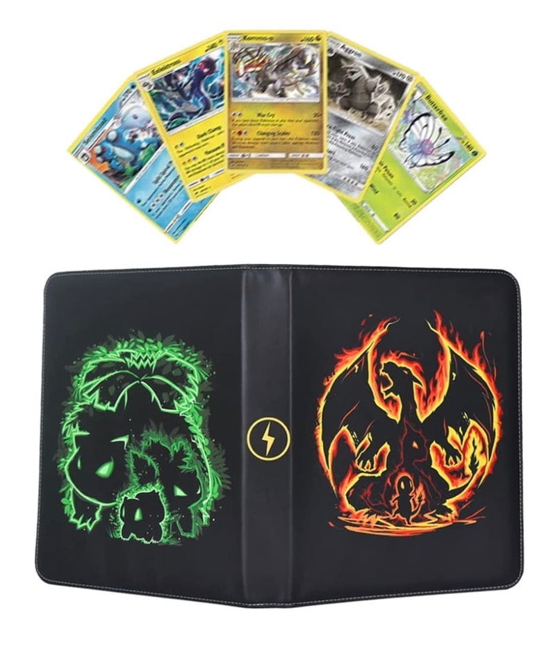 Pokémon Black faux leather trading card binder