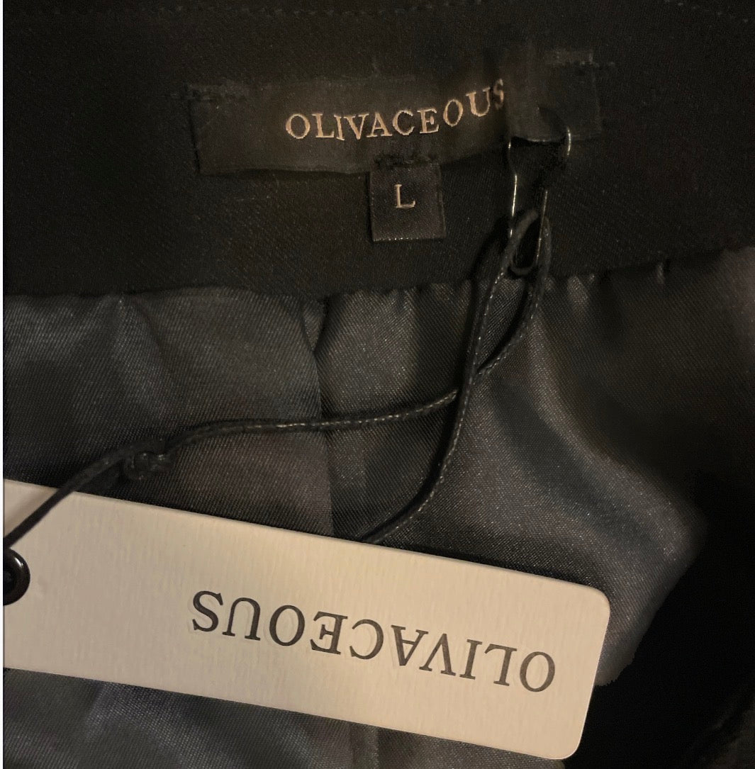 Olivaceous Back To Basics Black Micro Mini Skirt (Large)