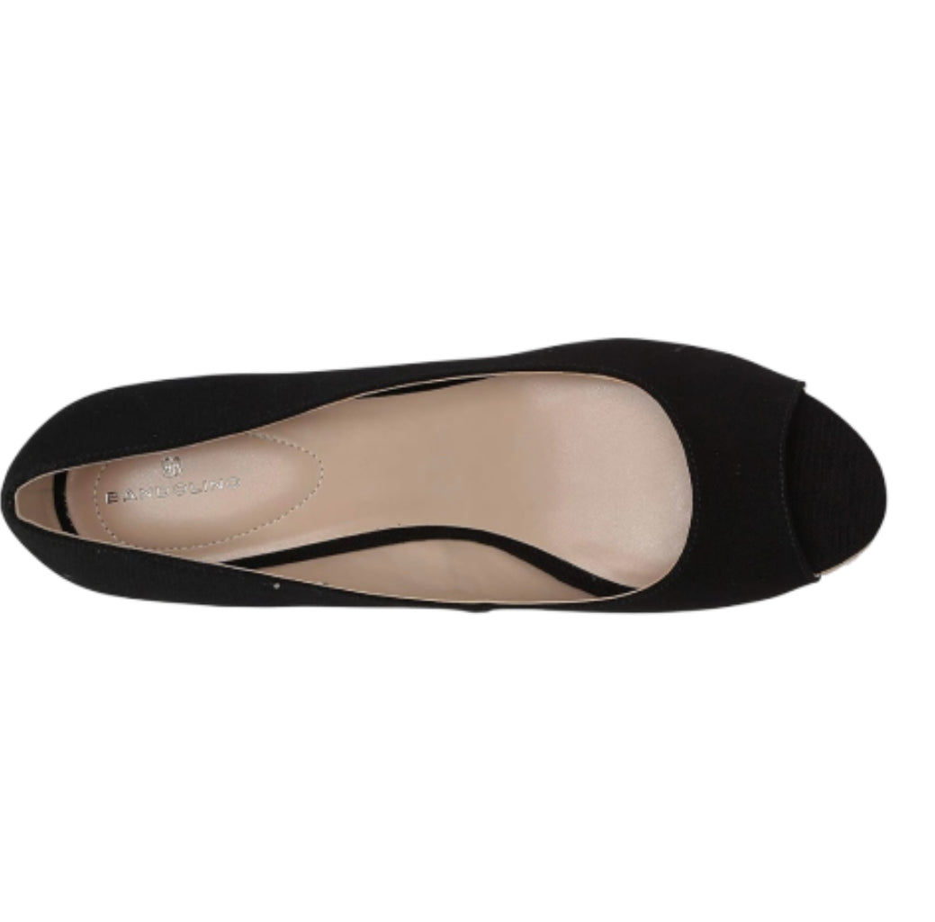 Bandolino Black Slip on Nuri 7 Wedges (7)