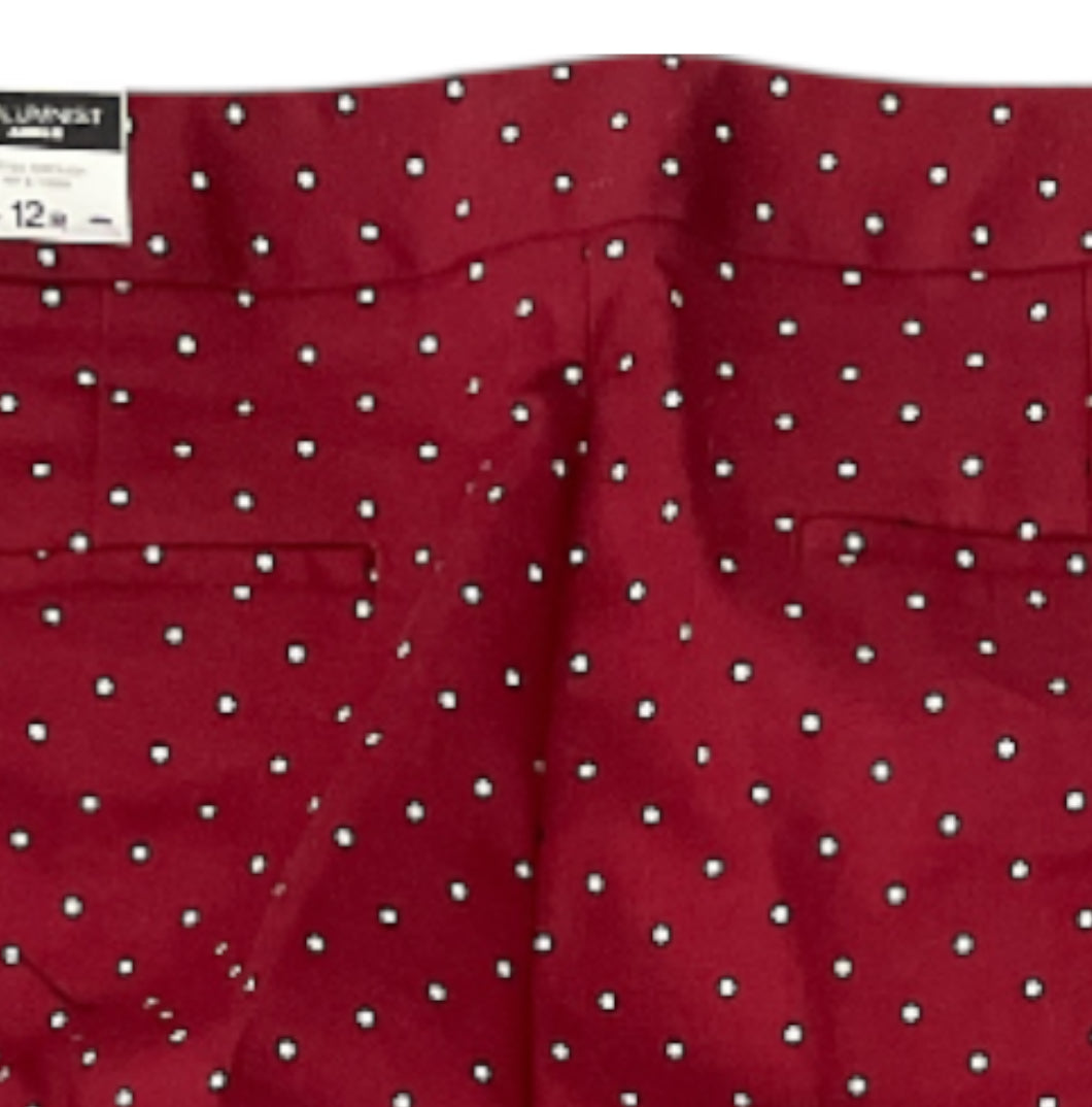 Express Columnist Burgundy Polk a Dot Pants (12)