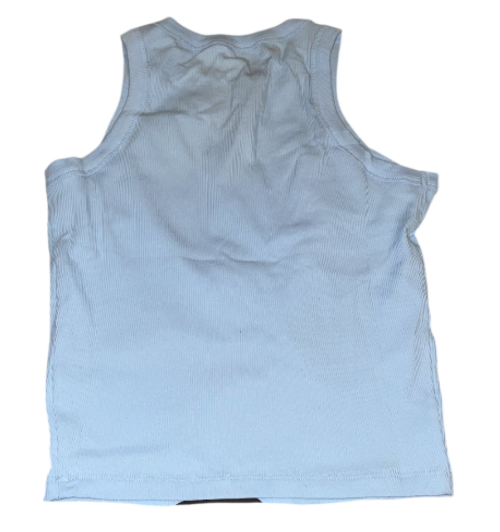 Hello Kitty & Friends Ribbed Tank Top in a light blue color.