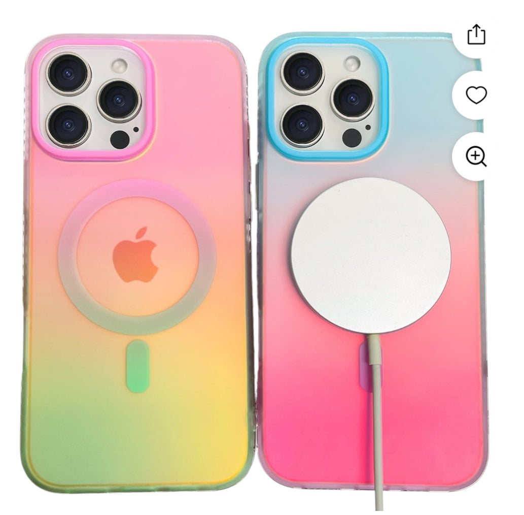 OOK For iPhone 16 Pro Max Case Magnetic, Gradient Rainbow