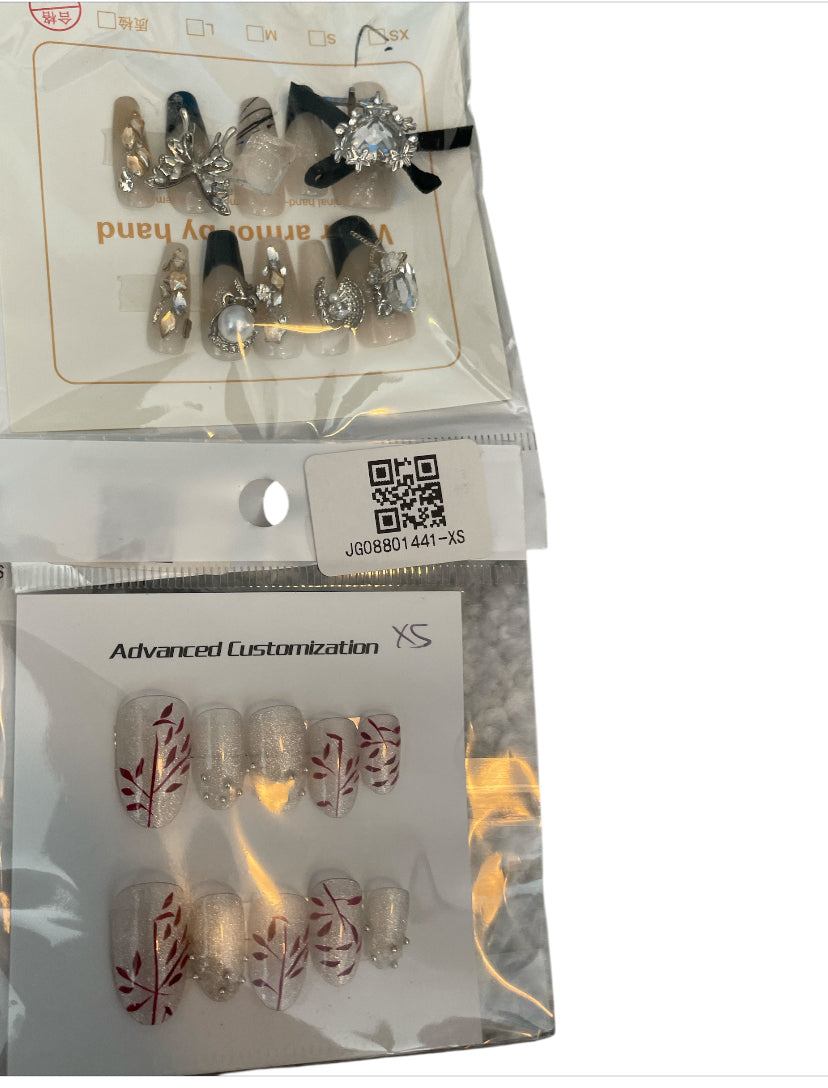 Decorative Press on Nails 6 packs Assorted