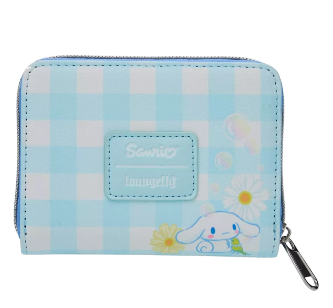 Loungefly Cinnamoroll Daisy Gingham Mini Wallet.