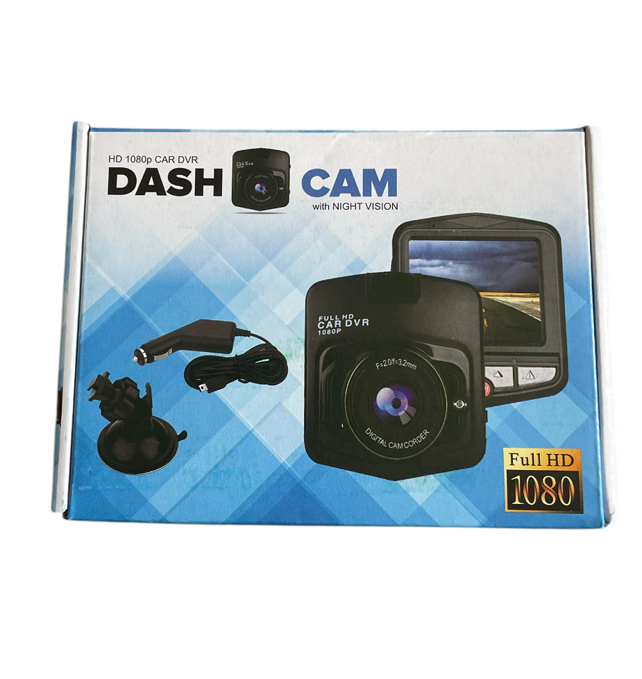 Dash Cam Full HD Car DVR 1080P Black