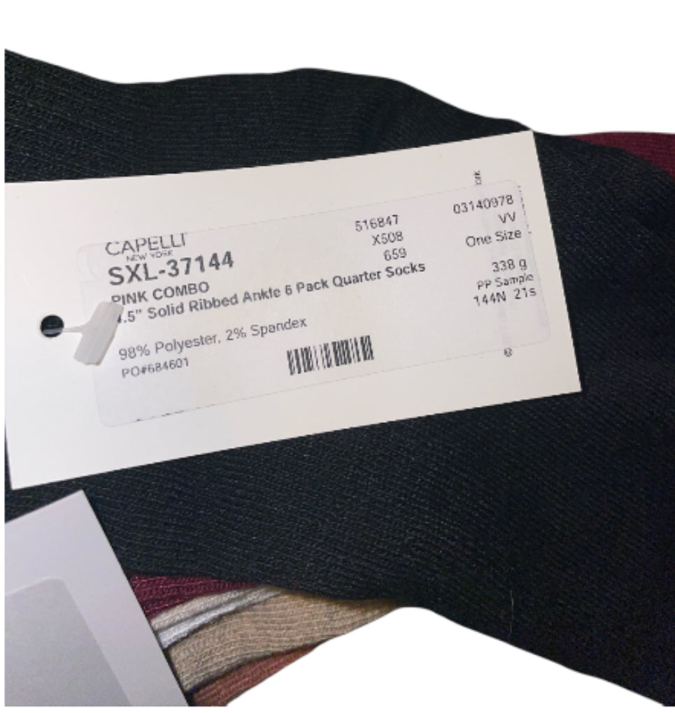 Capelli of New York Classic Color Socks Collection