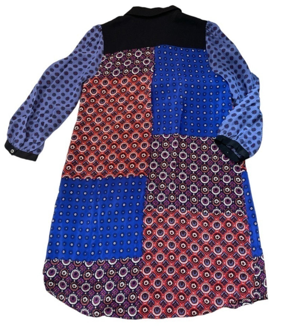 Anthropologie Moulinette Soeurs 100% Silk Multi Colored Dress (Small)