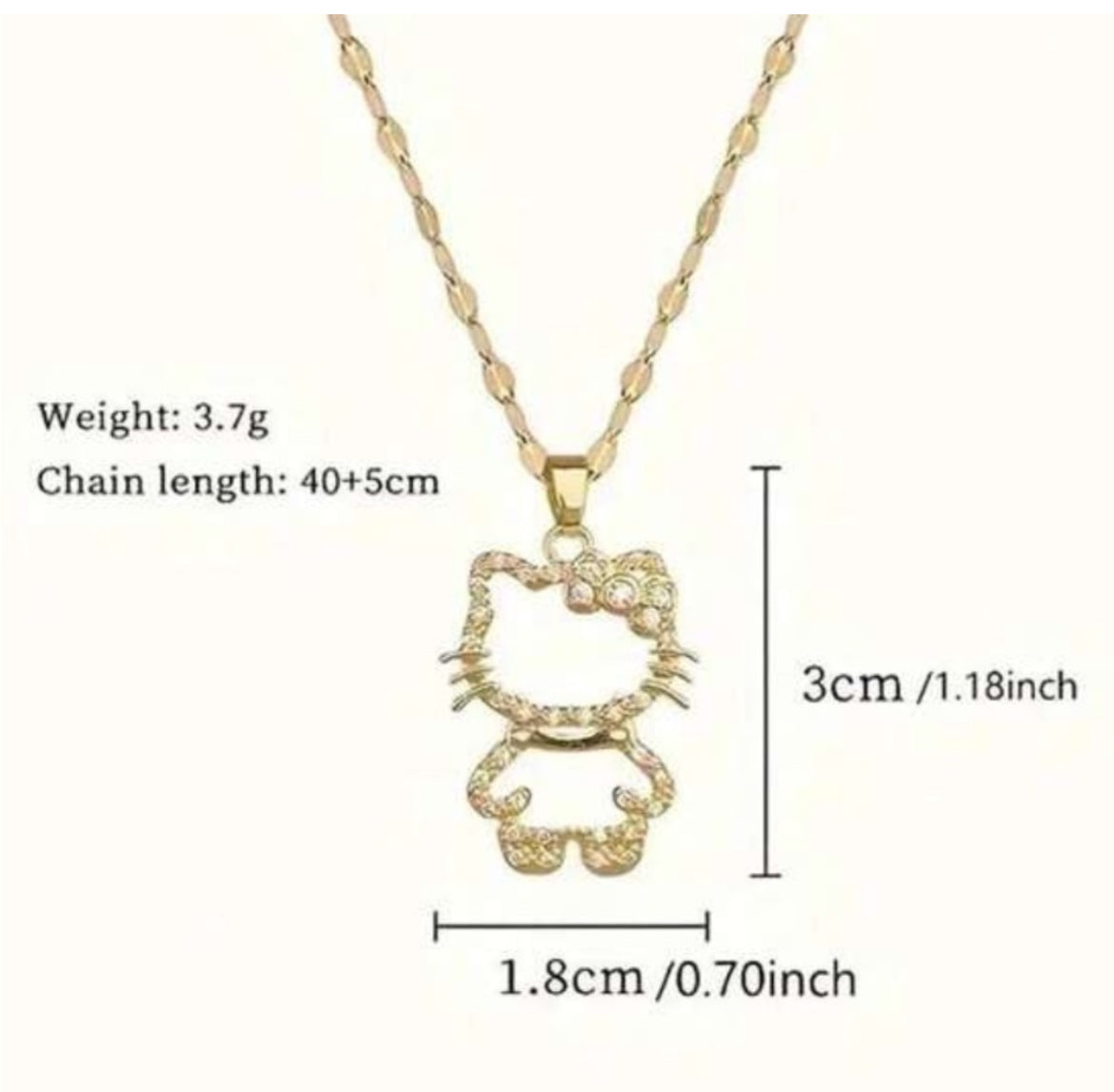 Hello Kitty Pendant Necklace
