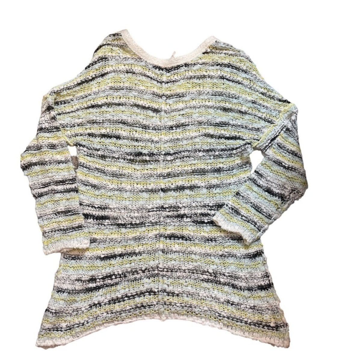 Free People Multi Colored Striped Boxy Sweater (Small)