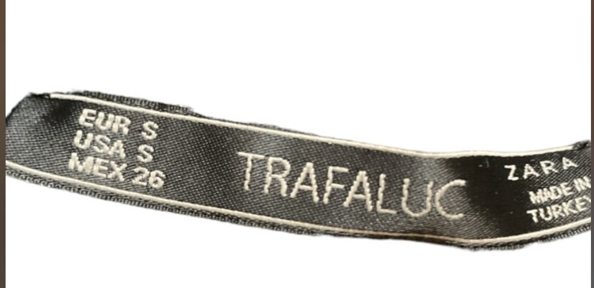 Zara Black Sparkle Pull On Stretch Pants (Small)