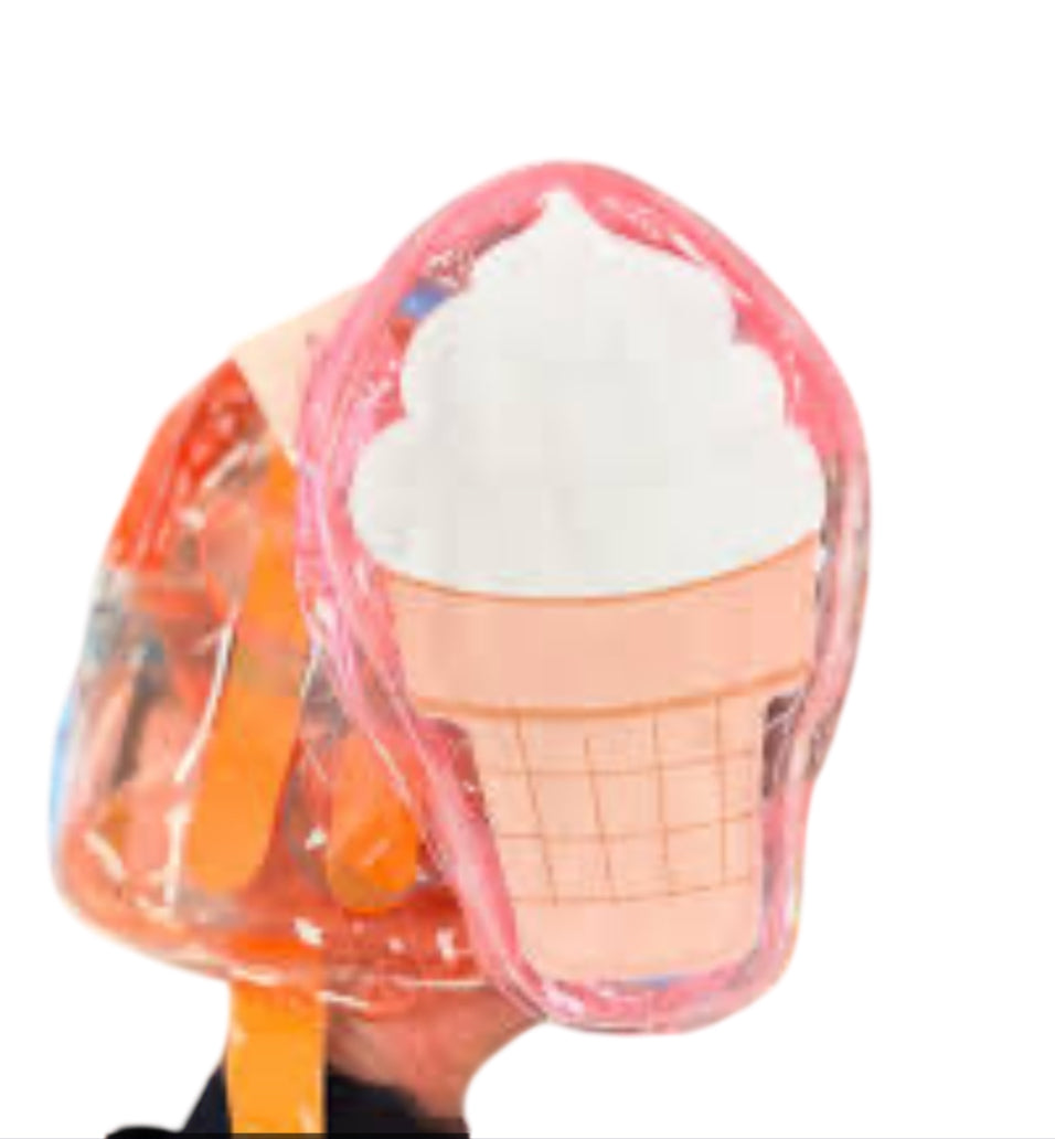 Bullseye's Playground Clear PVC Popsicle + Ice Cream Crossbody Bag.