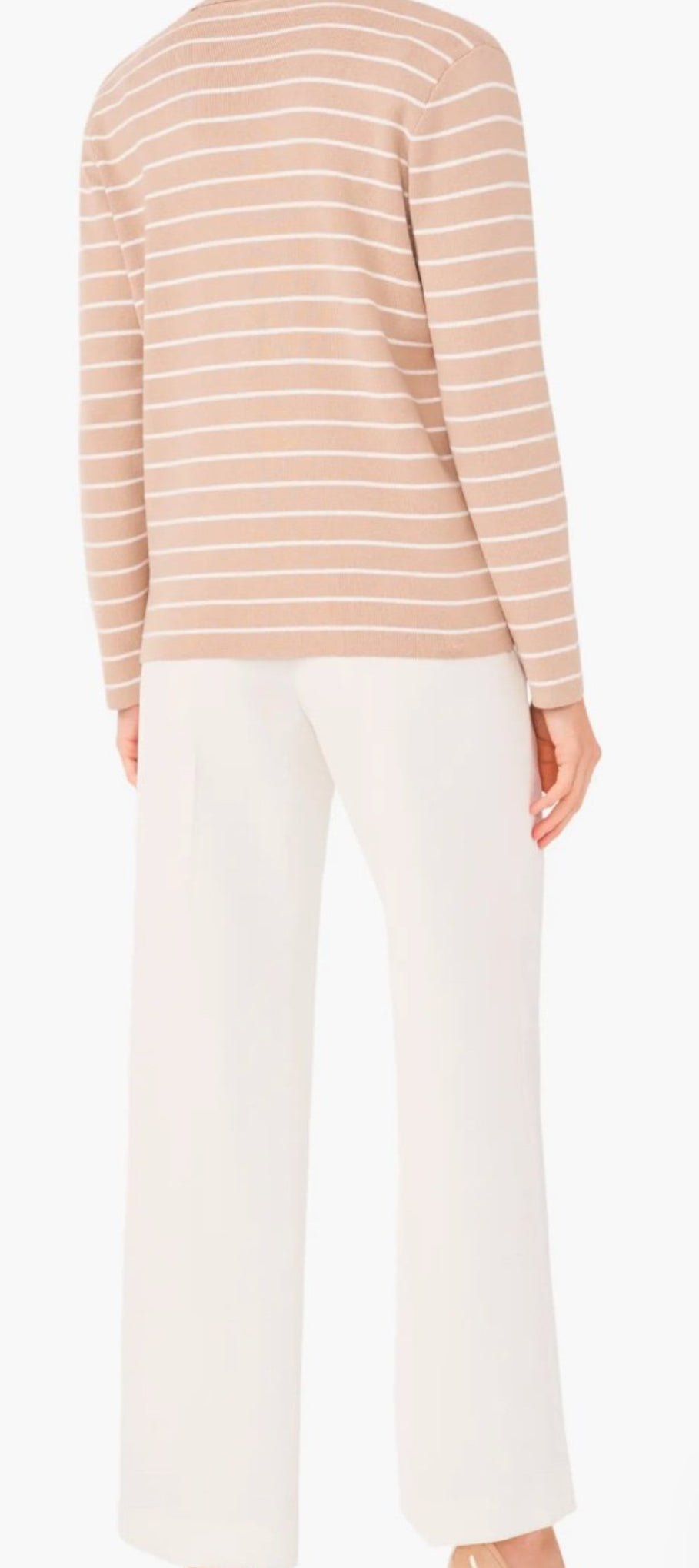 Halogen Khaki Strip Knit Blazer (Large)