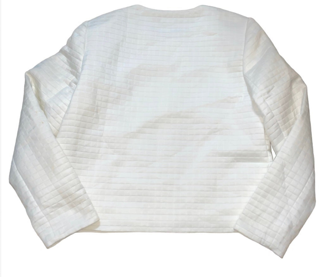 Vince Camuto Oceanography New Ivory Quilted Blazer (8)