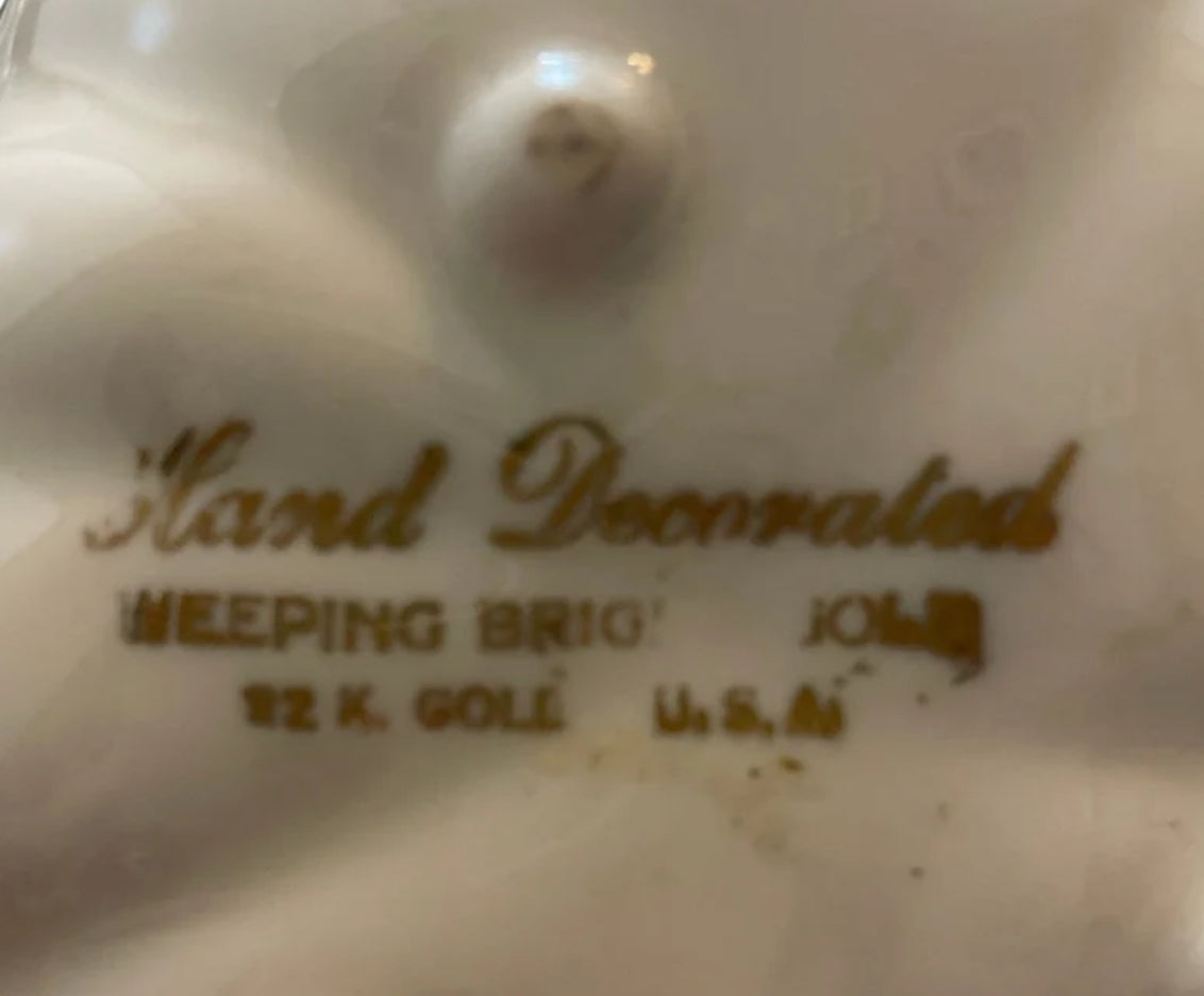 Weeping Bridgeland Antique Gold Leaf Bowl