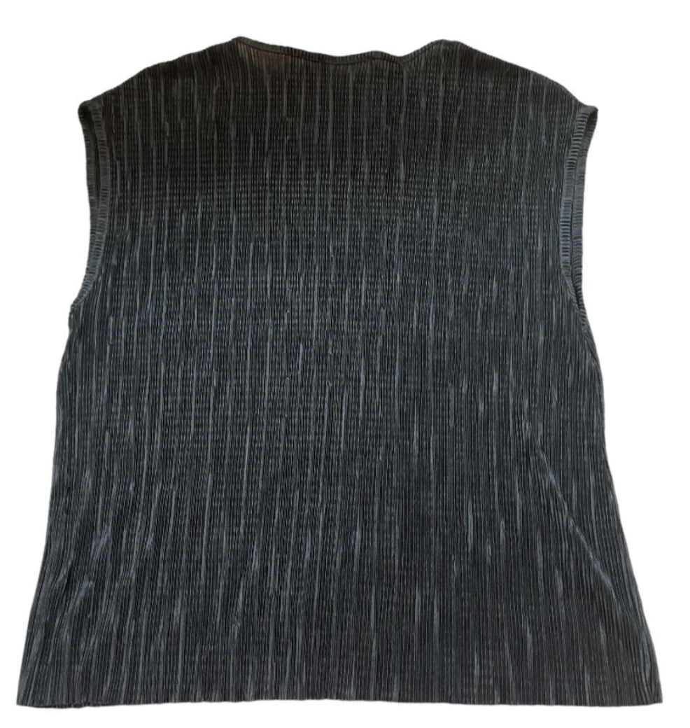 Zara Crepe Black Cap Sleeve Blouse (Small)