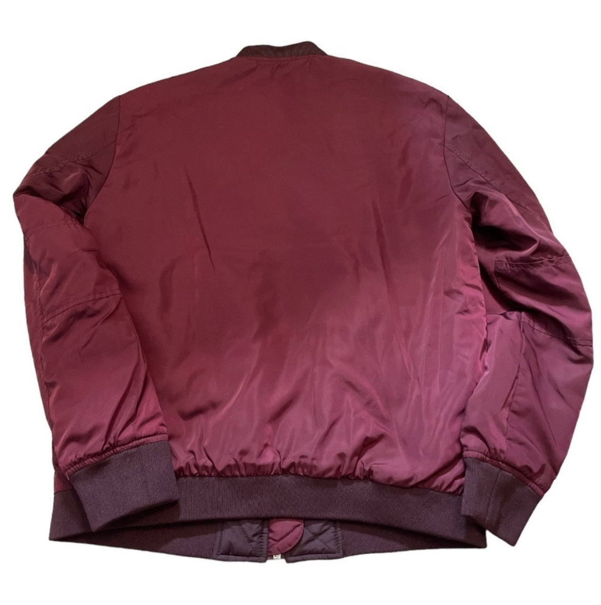 Zara Outerwear Burgundy Jacket (X-Small)