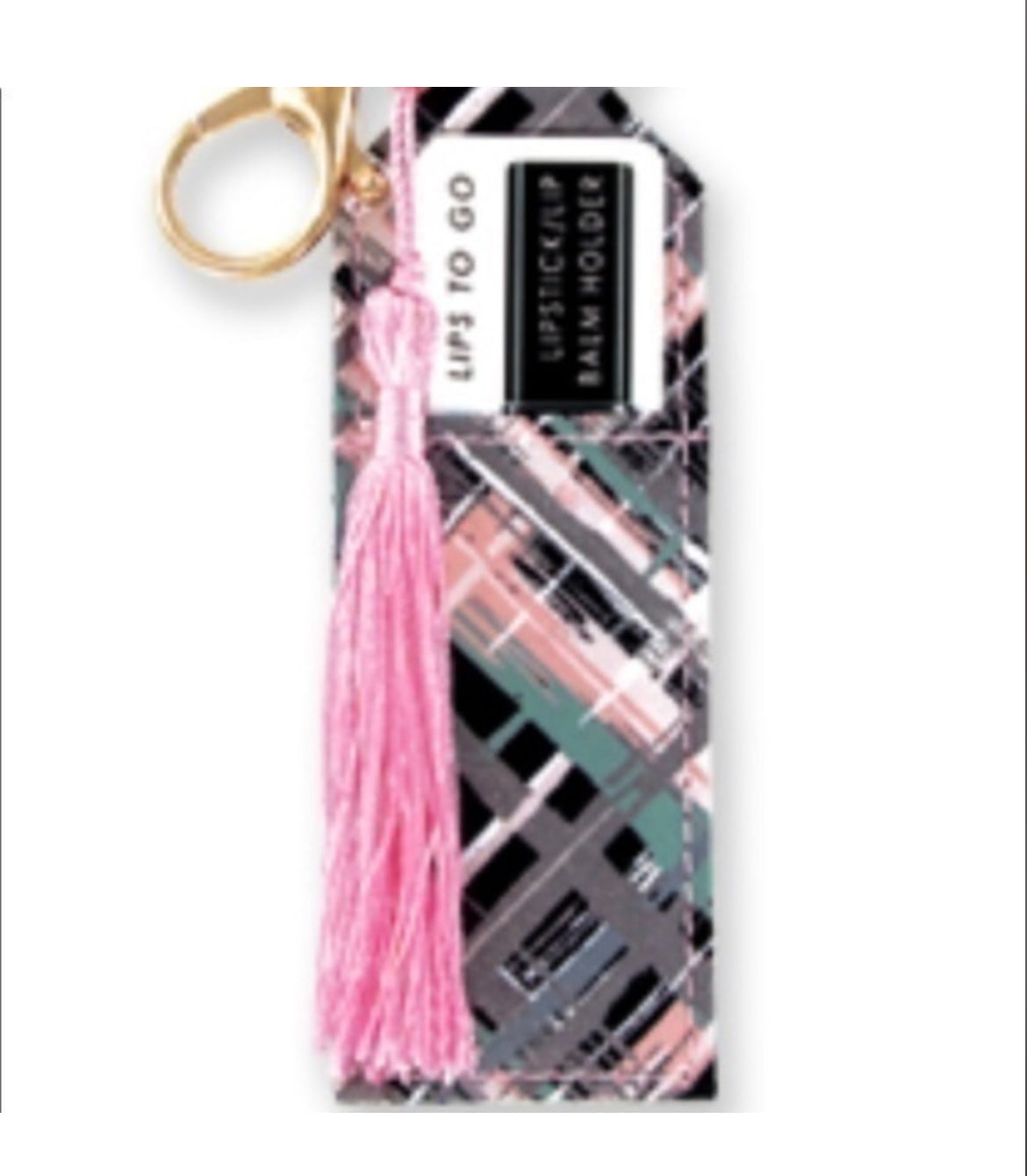 Olivia Moss lip balm holder key chain