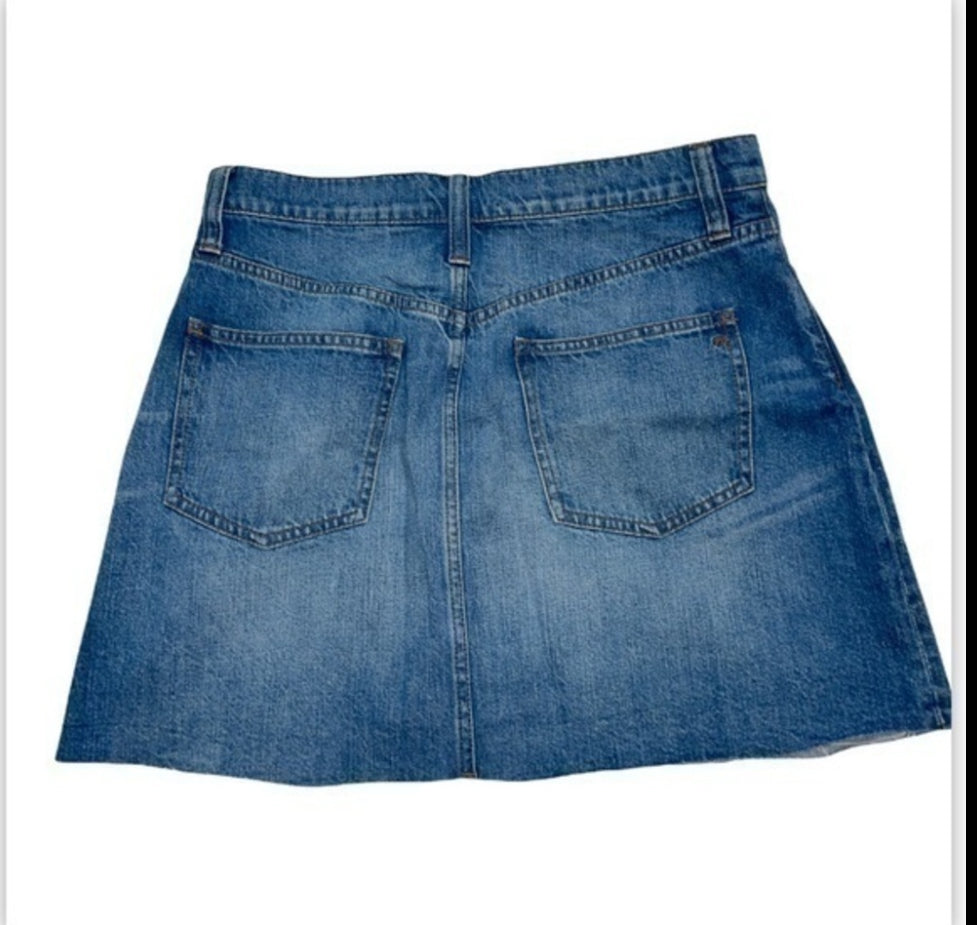 Madewell Denim Blue Jean Skirt (30)