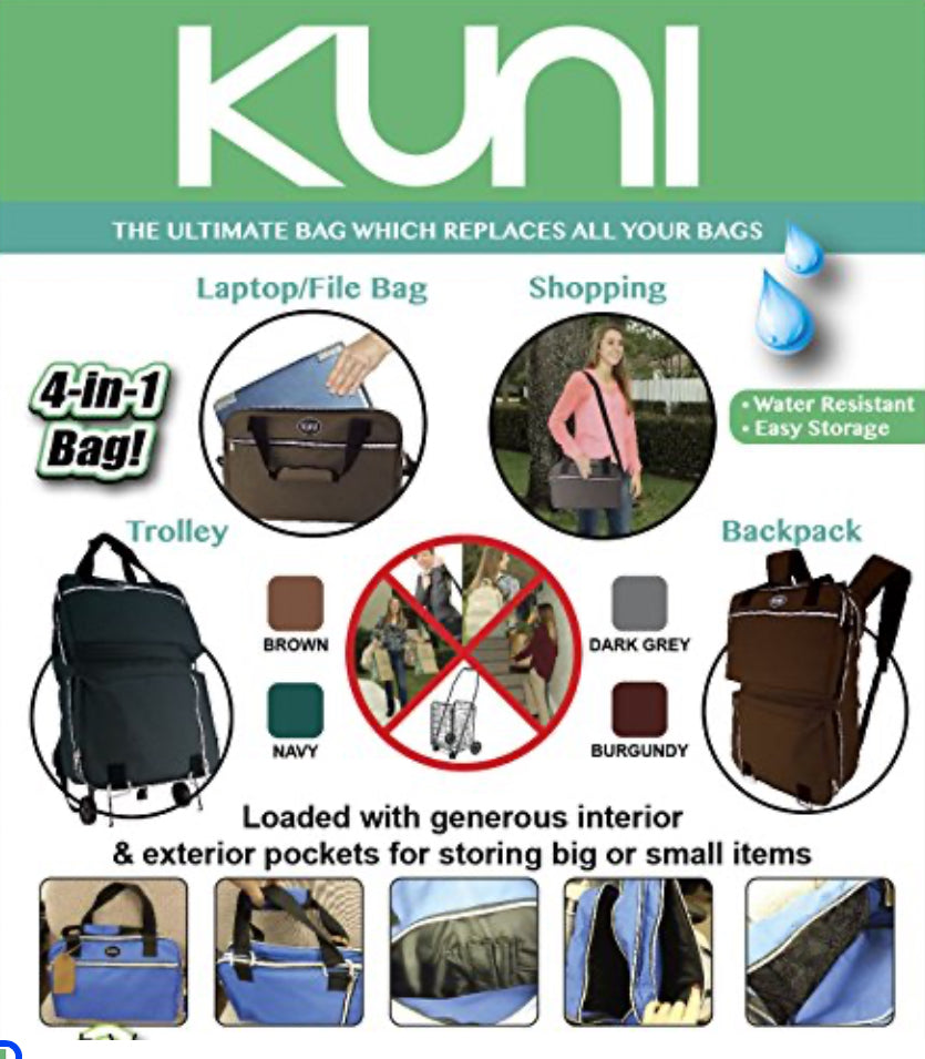 Kuni Ultimate Versatile Gray/Green Bag