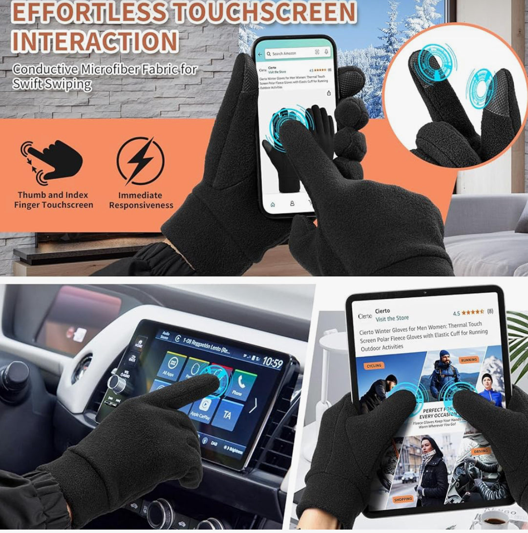 Cierto Winter Gloves with Touchscreen Capability (large)