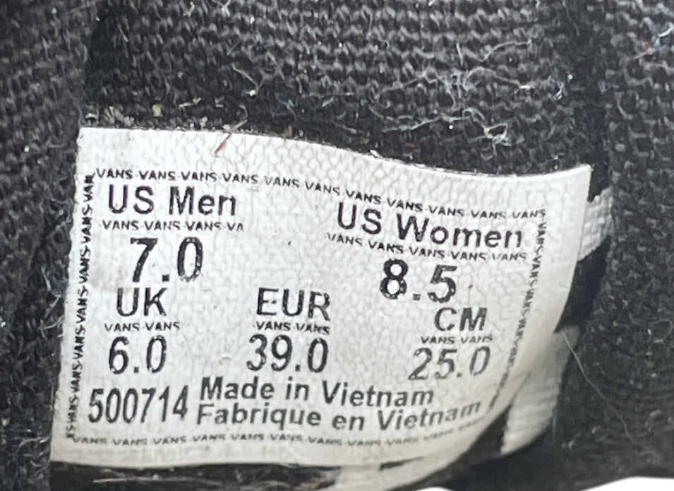 Vans Off The Wall Logo Sneakers (8.5)