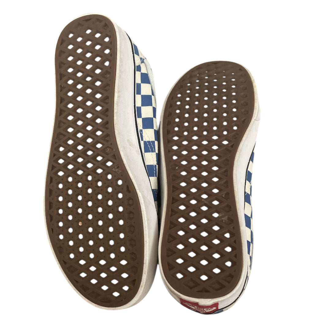 Vans Old Skool Blue & White Checkered Sneakers (9.5)