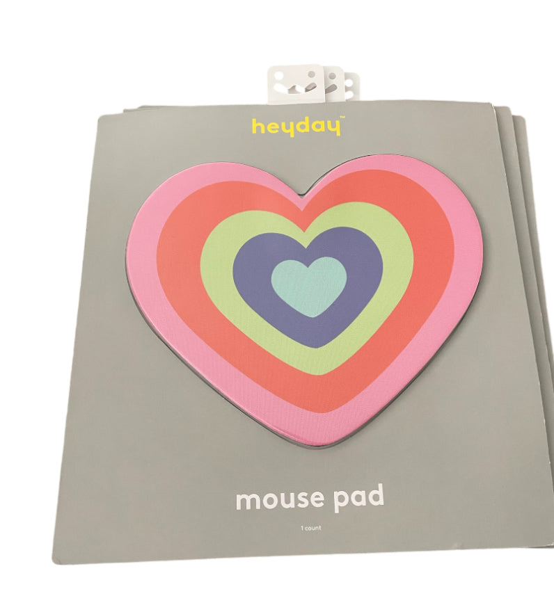 Heyday Multicolor Heart Mouse Pad.