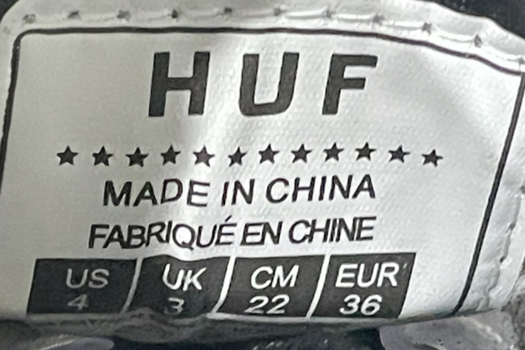 HUF Skate Boy's Shoes Clive Rizzo Black Sneakers (4)