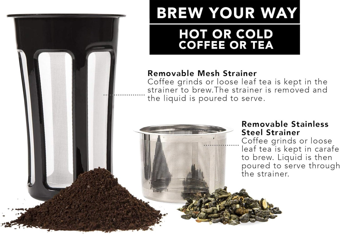 Thermal Coffee Carafe 50 Oz - Large Stainless Steel Insulated Carafe