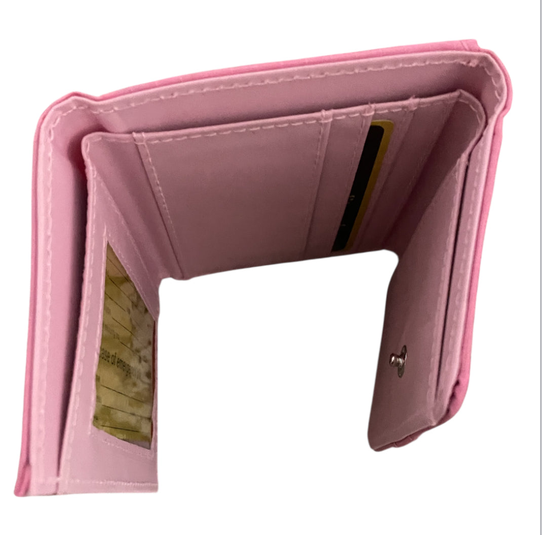 Pink Trifold Wallet