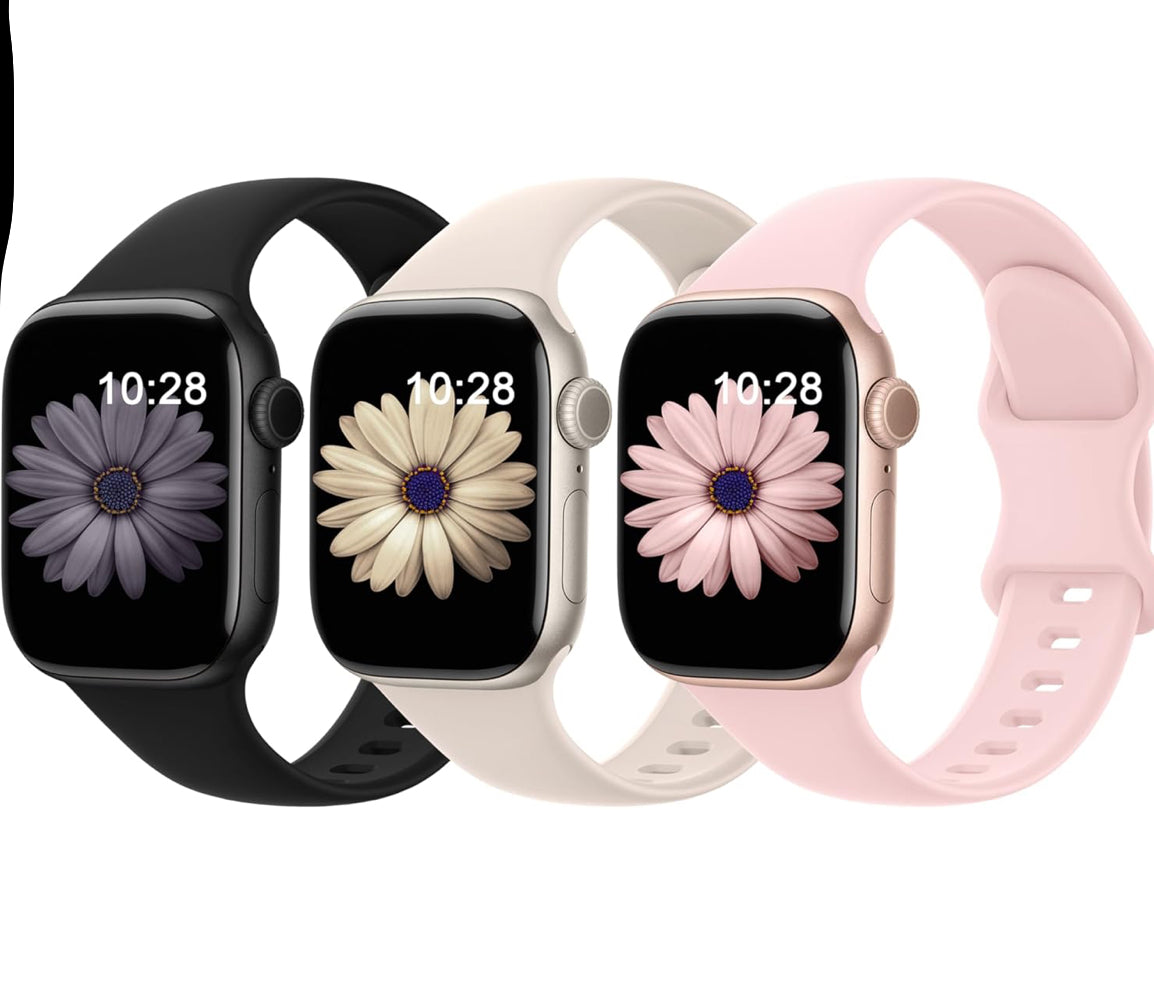 3 Pack Sport Bands Compatible with Apple Watch
