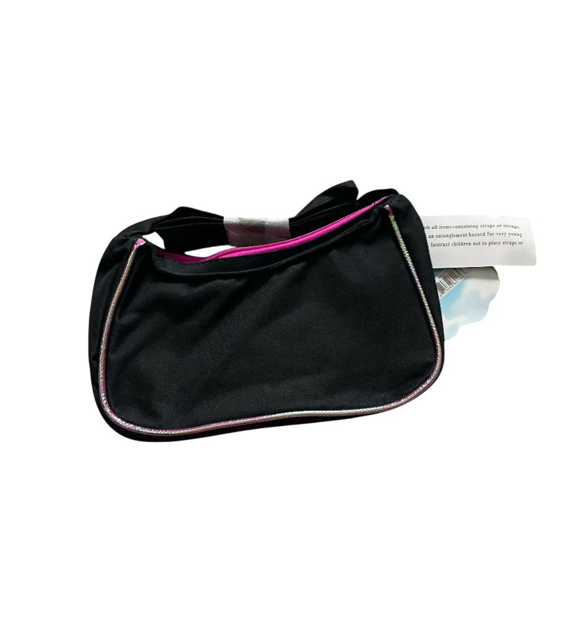 Disney Tinkerbell + Fairies Black Shoulder Bag