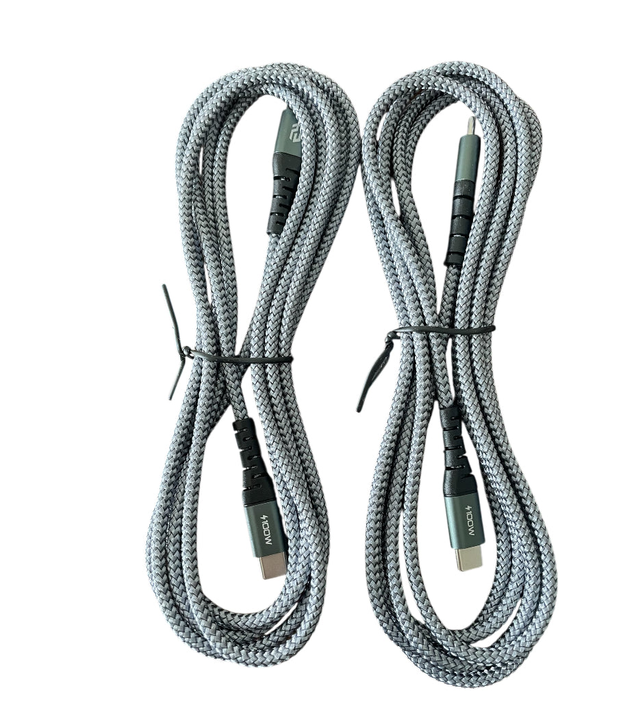 2-pack of USB-C to USB-C fast charging cables