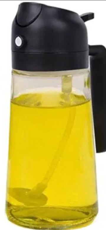 2 in 1 glass olive oil filling bottle